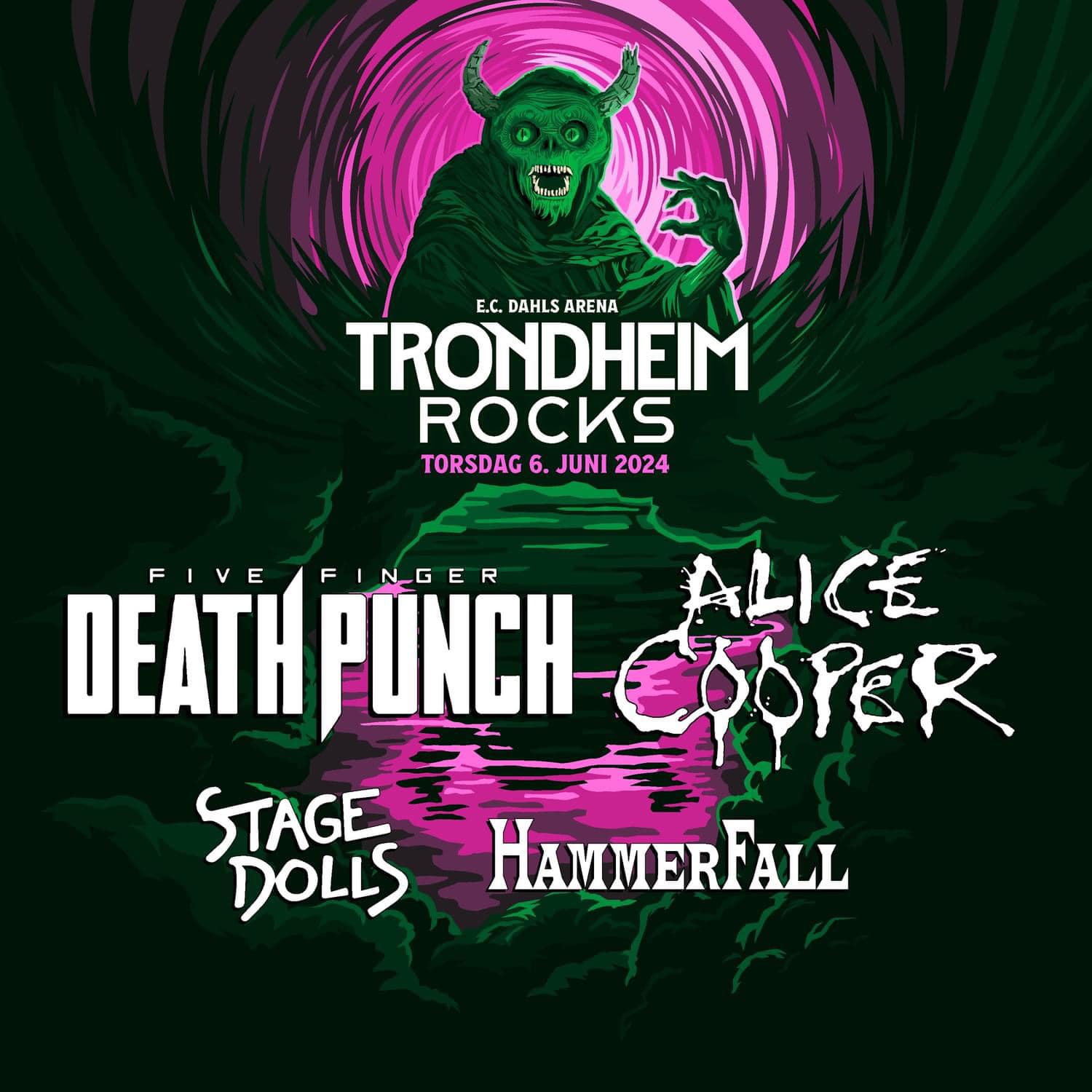 Five Finger Death Punch to headline Trondheim Rocks 2024